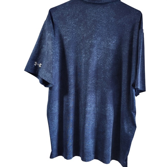 Under Armour Mens XL Golf Polo Shirt 2017 US Open Erin Hills Heatgear Blue - Picture 5 of 5